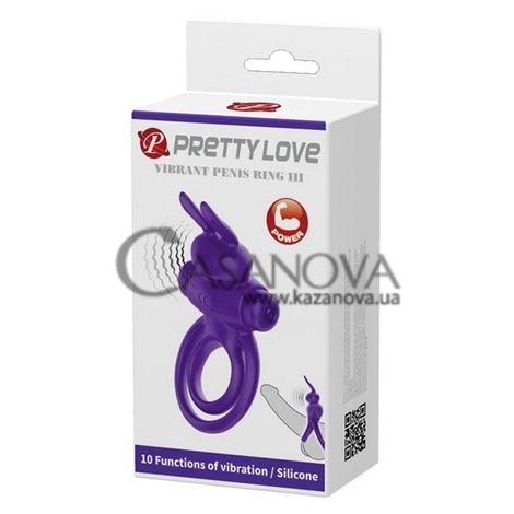 Основное фото Виброкольцо Pretty Love Vibrant Penis Ring III фиолетовое