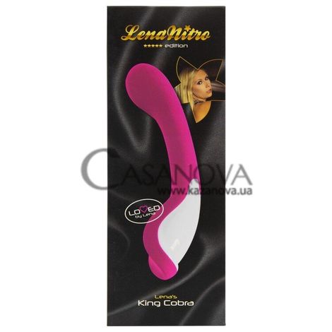 Основное фото Вибратор для точки G Lena Nitro Lena's King Cobra розовый 23 см