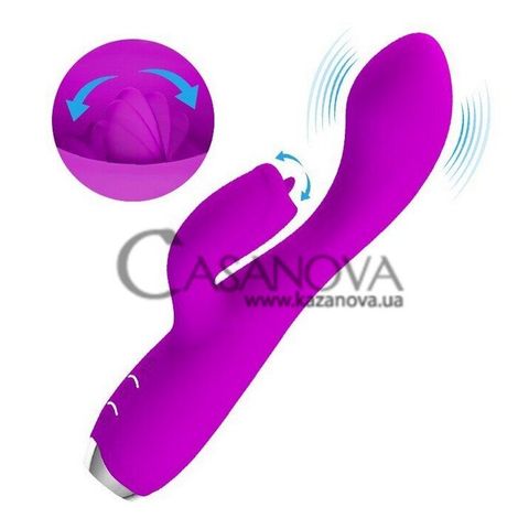 Основное фото Rabbit-вибратор с язычком Pretty Love Doreen фиолетовый 19,8 см