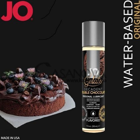 Основное фото Оральная смазка JO Gelato Decadent Double Chocolate шоколад 120 мл