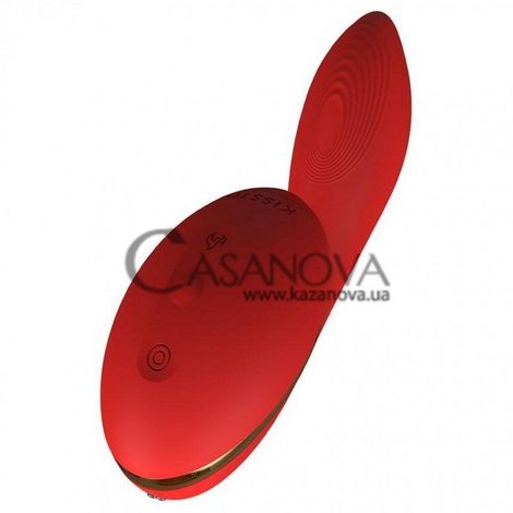 Основное фото Вакуумный вагинально-клиторальный вибратор с подогревом KisToy Tina красный 17,5 см