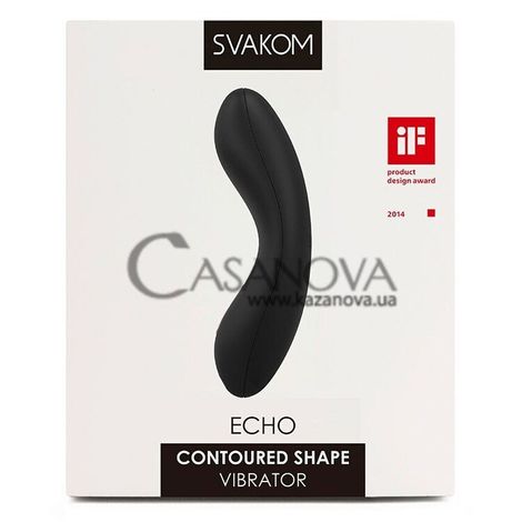 Основне фото Кліторальний вібратор Svakom Perfect Curve Echo чорний