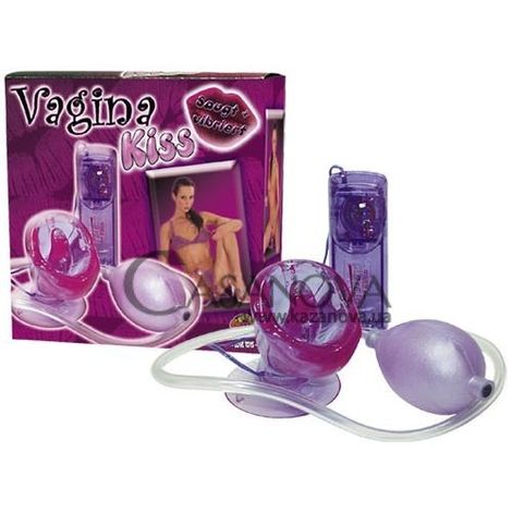 Основное фото Вакуумная помпа с вибрацией Vagina Kiss для женщин