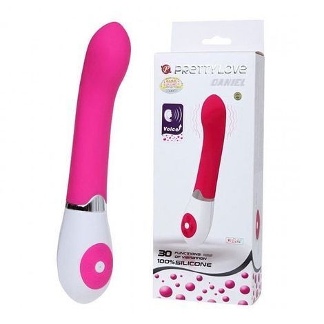 Основне фото Вібратор Pretty Love Vibrator Daniel Voice фуксія 19,5 см