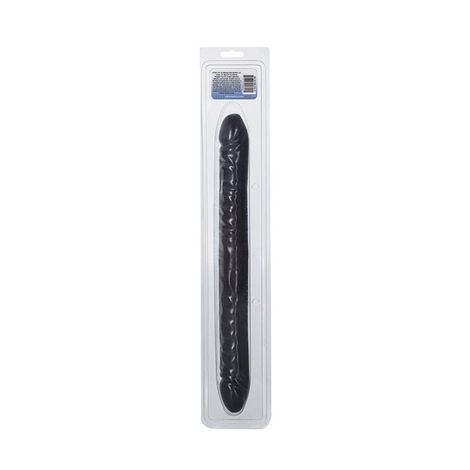 Основное фото Двухсторонний фаллоимитатор California Exotic Novelties Slim Jim Duo Veinted Super Slim Dong Black Jack чёрный 43,3 см