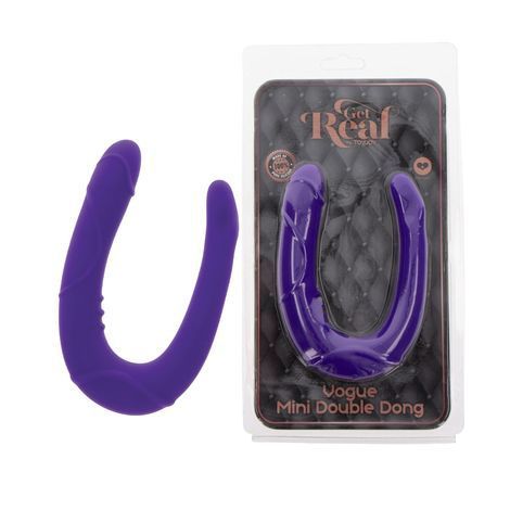 Основное фото Фаллоимитатор для двойного проникновения ToyJoy Vogue Mini Double Dong фиолетовый 30 см