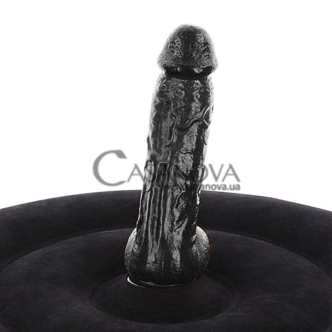 Основне фото Надувний пуф для сексу Inflatable Fuck Seat з вібратором чорний