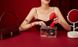 Дополнительное фото Вакуумный вагинально-клиторальный вибратор с подогревом KisToy Tina красный 17,5 см