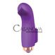 Дополнительное фото Клиторальный вибратор на палец ST-40131-5 фиолетовый 7,2 см