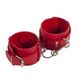 Дополнительное фото Наручники Leather Dominant Hand Cuffs красные
