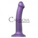 Дополнительное фото Гибкий фаллоимитатор на присоске Strap-On-Me Soft Silicone Dildo M фиолетовый 18 см