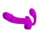 Додаткове фото Безремінний страпон з функцією еякуляції Lybaile Pretty Love Kelpie фіолетовий 25 см