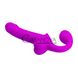 Дополнительное фото Безремневой страпон с функцией эякуляции Lybaile Pretty Love Kelpie фиолетовый 25 см