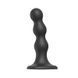 Дополнительное фото Насадка для страпона на присоске Strap-On-Me Dildo Plug Balls M чёрная 14 см