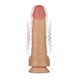 Додаткове фото Реалістичний вібратор для фістингу на присосці Lovetoy 9'' Vibrating Power Basics Cock тілесний 23 см
