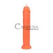 Дополнительное фото Светящаяся свеча в форме пениса Love Flame Dildo Roma Orange Fluor оранжевая 19 см