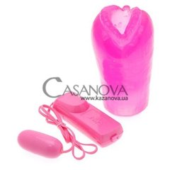 Основное фото Мастурбатор-вагина с вибрацией Pussy Lips розовый