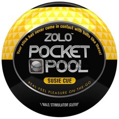 Основное фото Мастурбатор Zolo Pocket Pool Susie Cue жёлтый