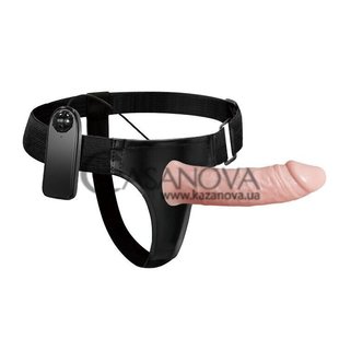 Основное фото Мужской вибрострапон Ultra Passionate Harness BW-022050 телесный 15,5 см