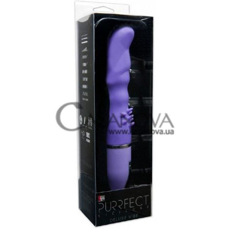 Основное фото Вибратор Purrfect Silicone Deluxe Vibe фиолетовый 15 см