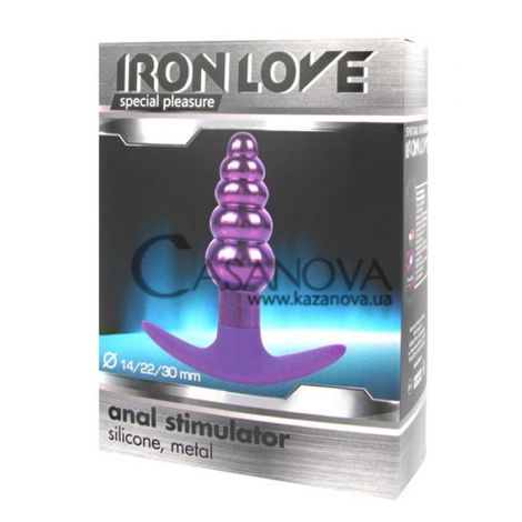 Основне фото Анальна пробка Iron Love IL-28012-VLT фіолетова 9,6 см