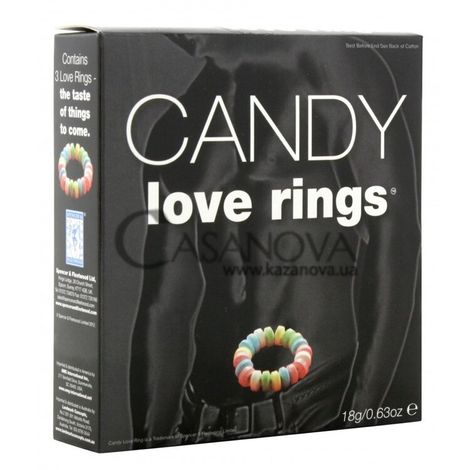 Основное фото Съедобное эрекционное кольцо Candy Love Rings разноцветное