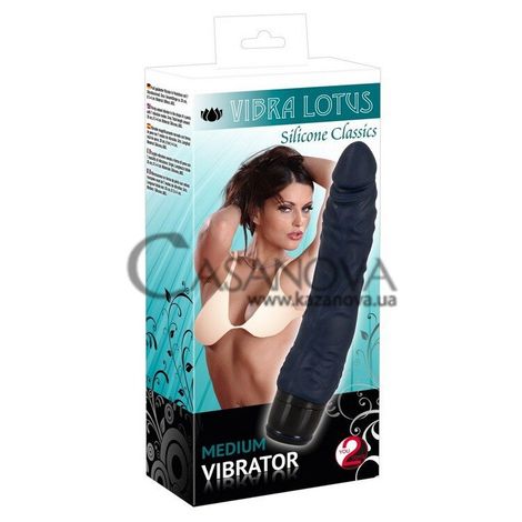 Основное фото Вибратор Vibra Lotus Medium Vibrator серый 20 см