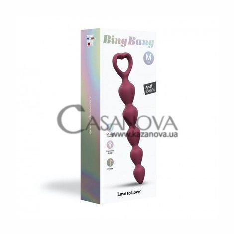 Основное фото Анальная цепочка Love To Love Bing Bang M розовая 18,5 см