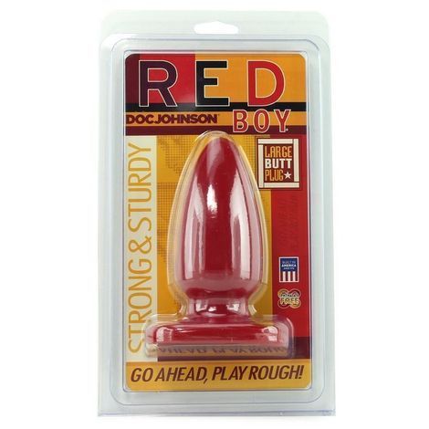 Основне фото Анальна пробка Doc Johnson Red Boy Large червоний 12,5 см