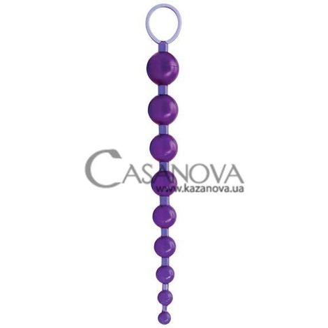 Основное фото Анальная цепочка Sex Please! Sexy Beads фиолетовая 28 см