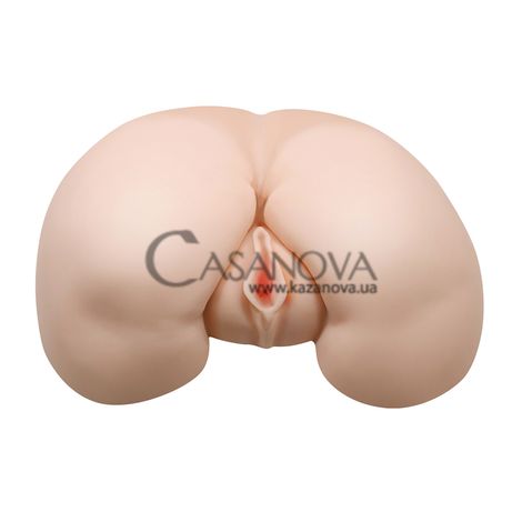 Основное фото Исскуственная вибровагина и анус со звуками и подогревом Lybaile Vagina And Ass BM-009023S телесный