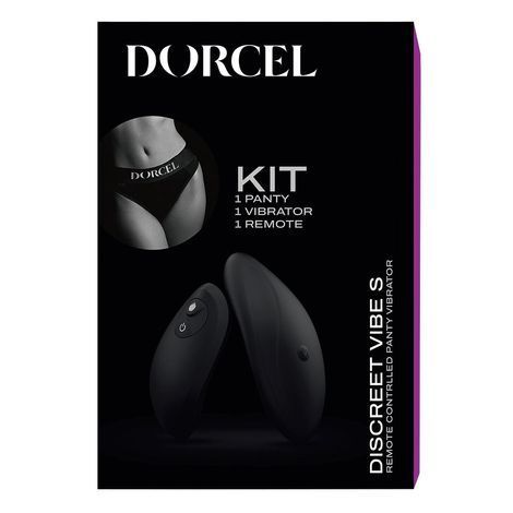Основное фото Клиторальный вибратор с подогревом в трусики Dorcel Discreet Vibe M чёрный 9,4 см