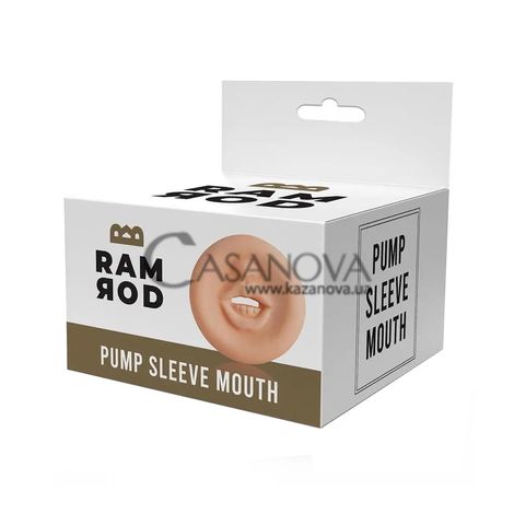 Основне фото Мастурбатор-насадка для помпи Ramrod Pump Sleeve Mouth тілесна 7,5 см