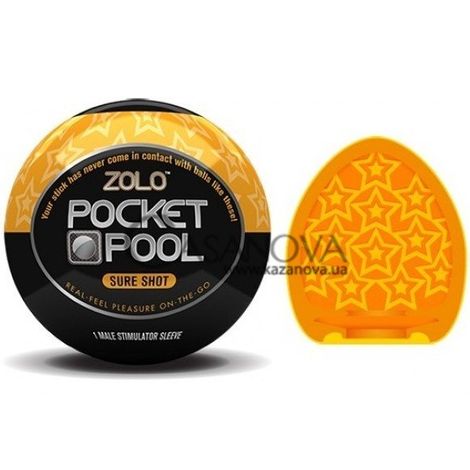 Основное фото Мастурбатор Zolo Pocket Pool Susie Cue жёлтый