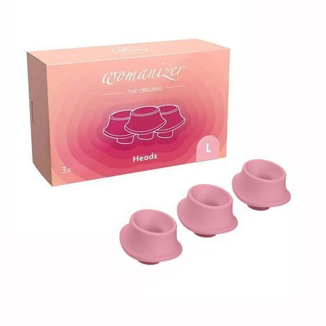 Основное фото Сменные насадки L для вибраторов Womanizer Premium (Eco) розовые