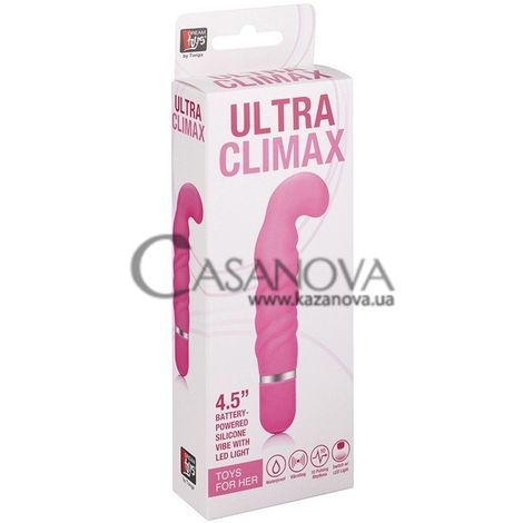 Основное фото Вибратор для точки G Ultra Climax розовый 11 см