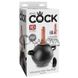 Дополнительное фото Надувной мяч с вибратором King Cock Vibrating Mini Sex Ball чёрно-телесный 15,2 см