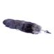 Дополнительное фото Анальная пробка Boss Of Toys Fox Tail XXL серебристая с чёрным хвостом 6,5 см
