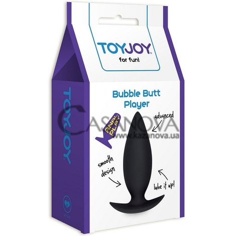 Основное фото Анальная пробка Bubble Butt Player Advanced чёрная 10 см