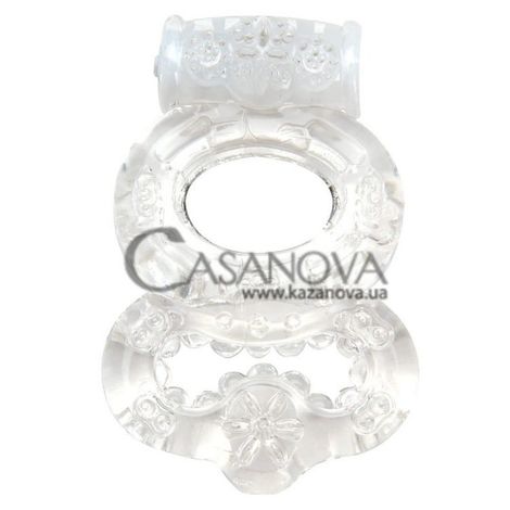 Основне фото Подвійне ерекційне кільце Climax Gems Crystal прозоре