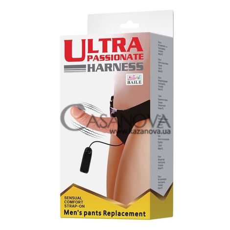 Основное фото Вибрострапон Ultra Passionate Harness BW-0411 телесный 15 см