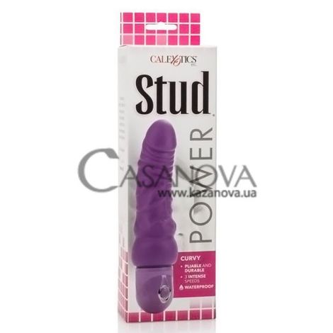 Основное фото Вибратор Power Stud Curvy фиолетовый 17,1 см