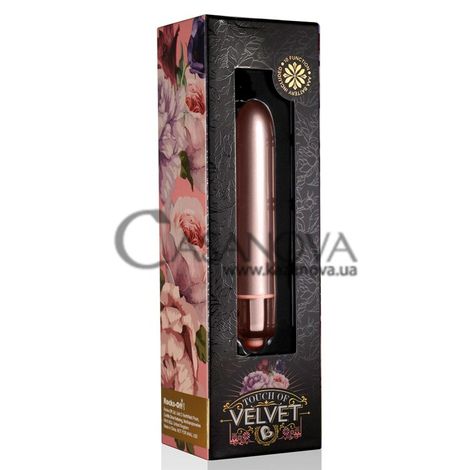 Основное фото Вибропуля Rocks Off RO-90mm Touch Of Velvet Rose Blush розовая 9 см