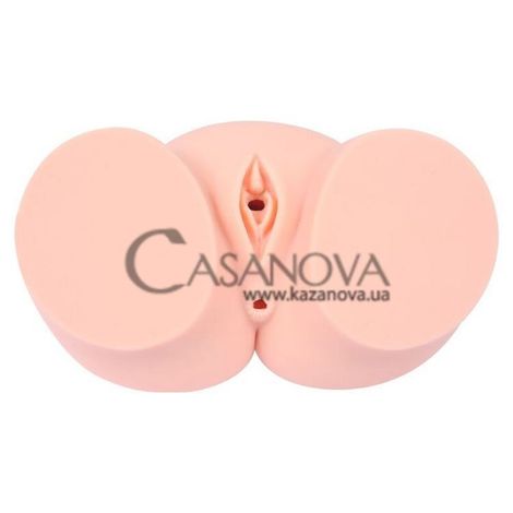 Основное фото Искусственная вагина и анус с вибрацией Kokos Cherry телесная