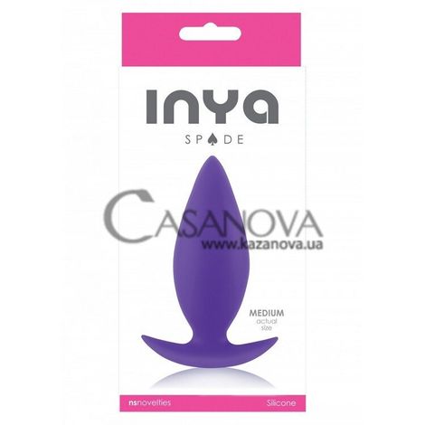 Основное фото Анальная пробка Inya Spade пурпурная 10,2 см
