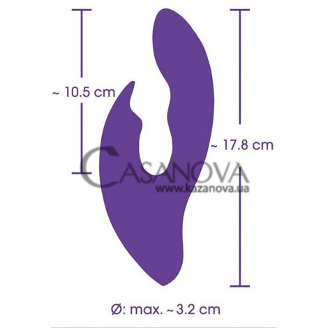 Основне фото Rabbit-вібратор Pure Lilac Vibes Dual Motor фіолетовий 17,8 см