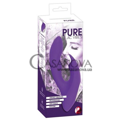 Основное фото Rabbit-вибратор Pure Lilac Vibes Dual Motor фиолетовый 17,8 см