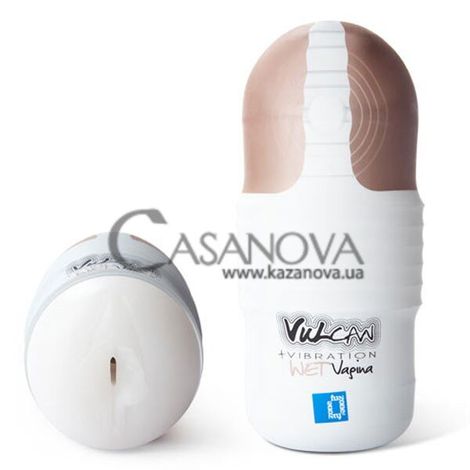 Основное фото Мастурбатор-вагина с вибрацией Vulcan + Vibration Wet Vagina белый