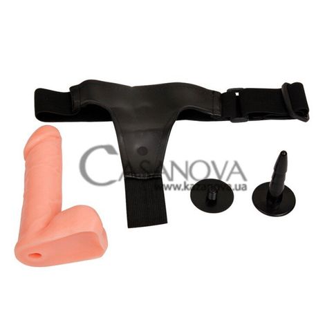 Основне фото Жіночий страпон Ultra Passionate Harness Sensual Comfort Strap-On тілесний 17,5 см