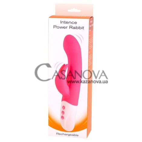 Основное фото Rabbit-вибратор Intence Power Rabbit Rechargeable розовый 24 см